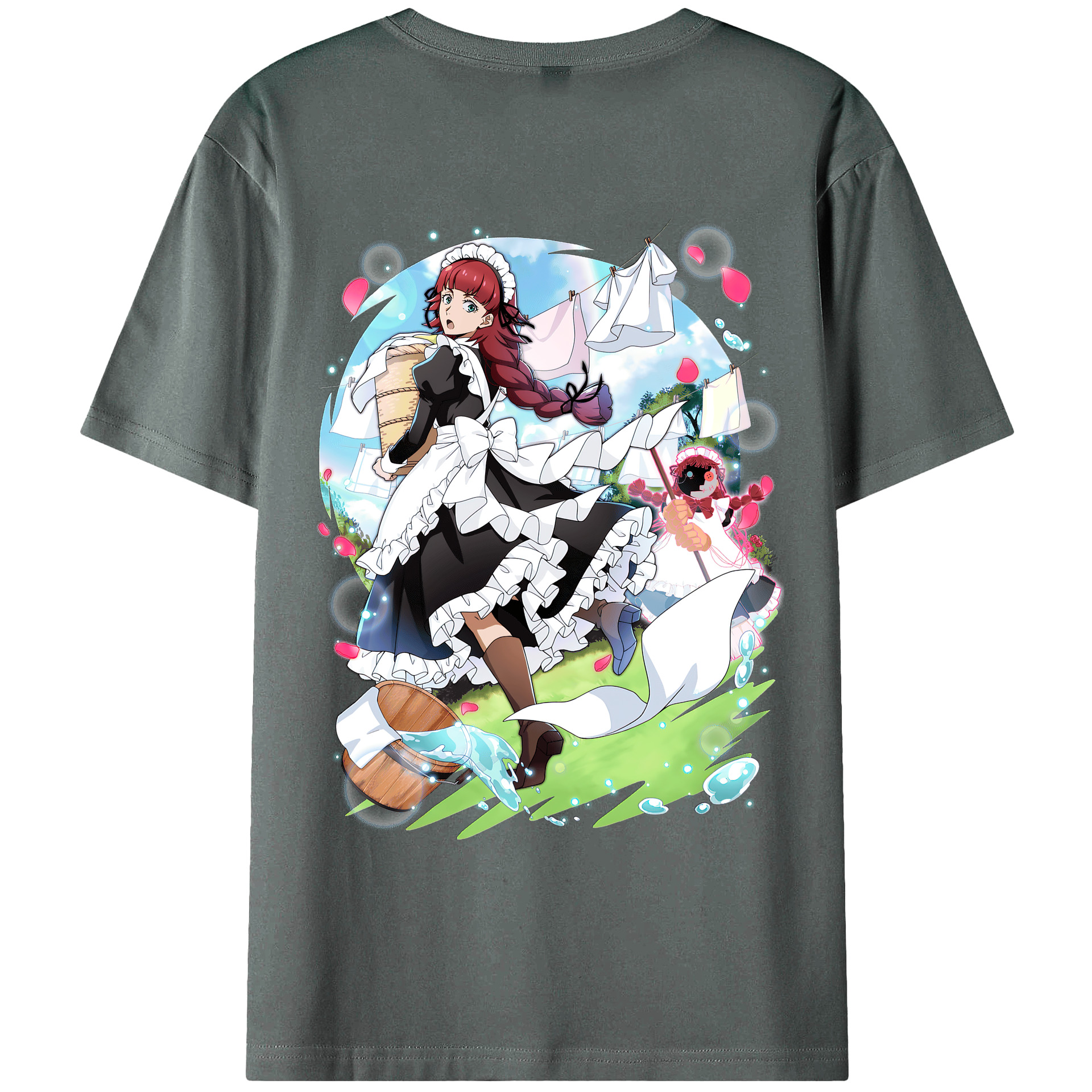 （画像用） 文豪ストレイドッグス Bungo Stray Dogs 綿100％ メンズ半袖Tシャツ（バックプリント） 通気性